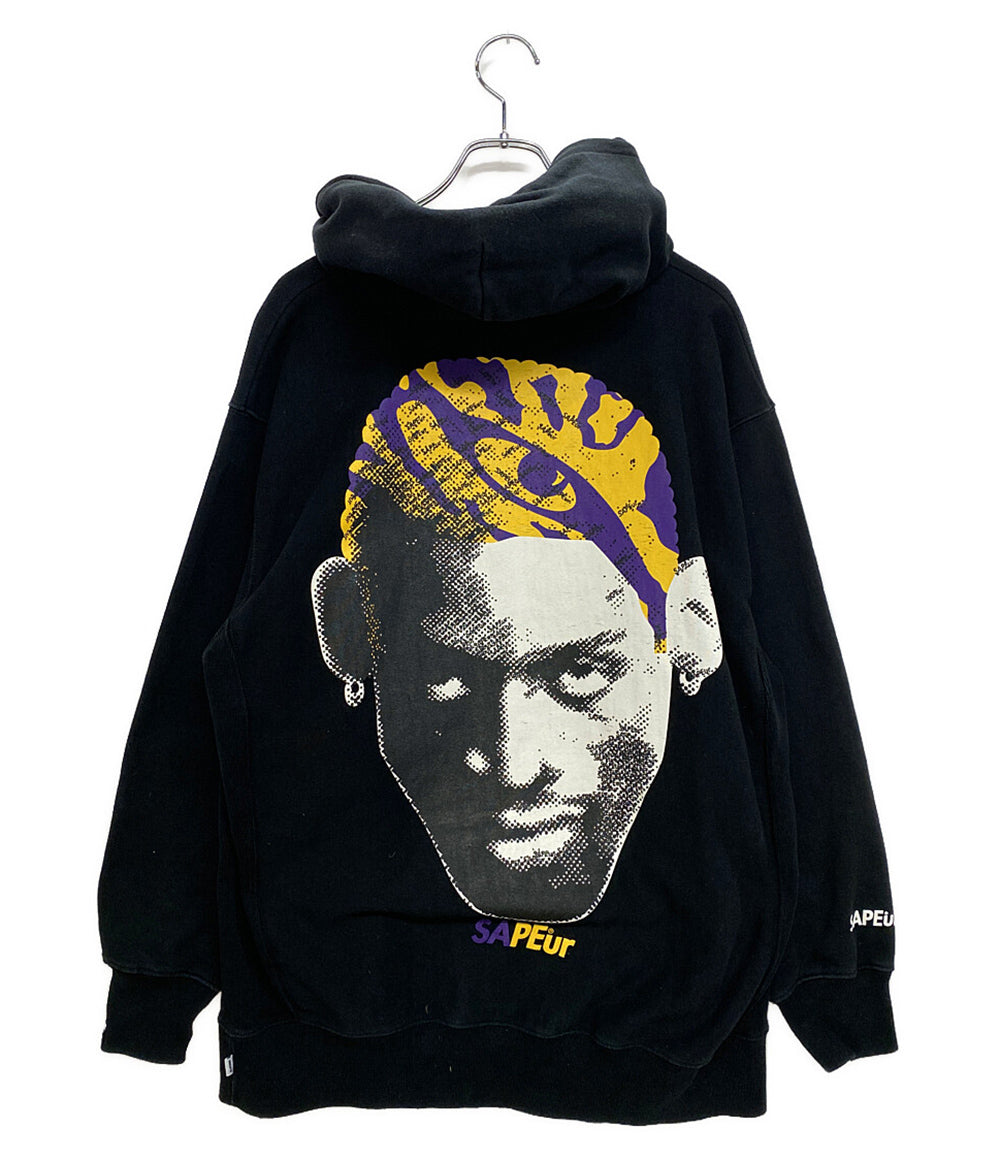 サプール パーカー ブラック ロットマン レイカーズカラー メンズ SIZE X-LARGE SAPEur