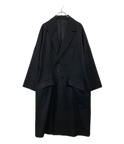 サルバム ギャバロングコート ブラック SP-C01-100 メンズ SIZE S Sulvam
