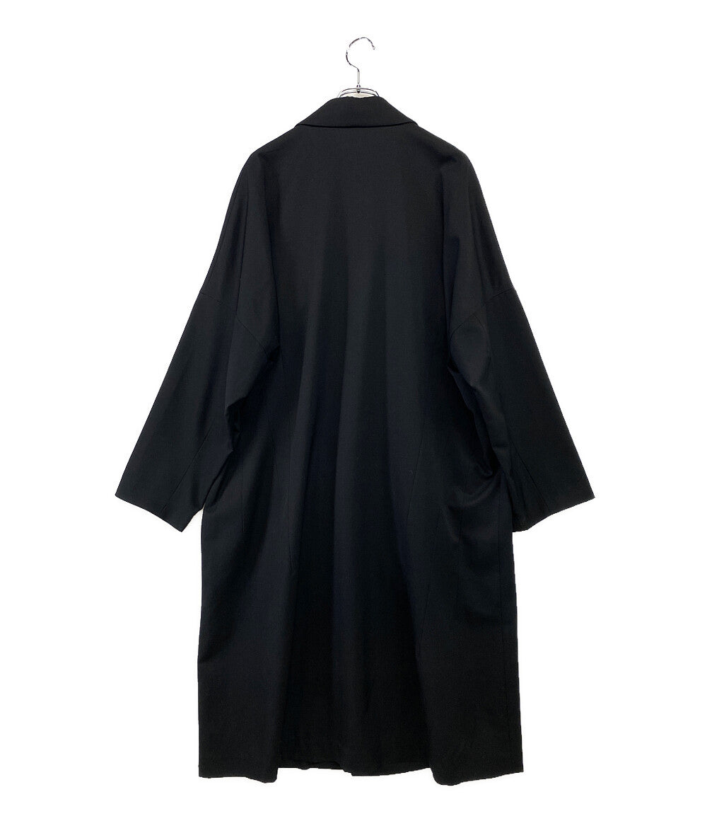 サルバム ギャバロングコート ブラック SP-C01-100 メンズ SIZE S Sulvam