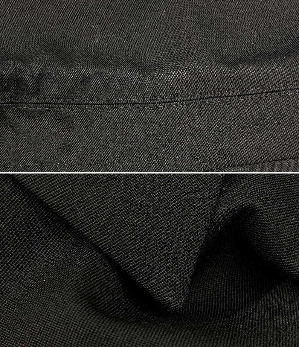 サルバム ギャバロングコート ブラック SP-C01-100 メンズ SIZE S Sulvam