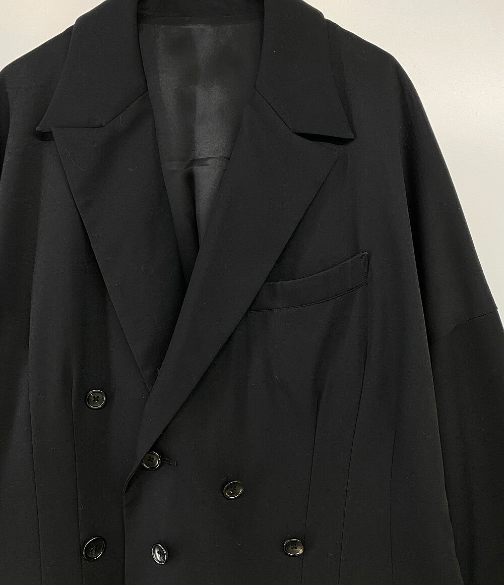 サルバム ギャバロングコート ブラック SP-C01-100 メンズ SIZE S Sulvam