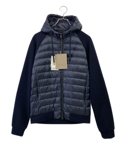 ヘルノ ダウンジャケット パーカー ダウン ニット ネイビー PI054UR メンズ SIZE 50 HERNO