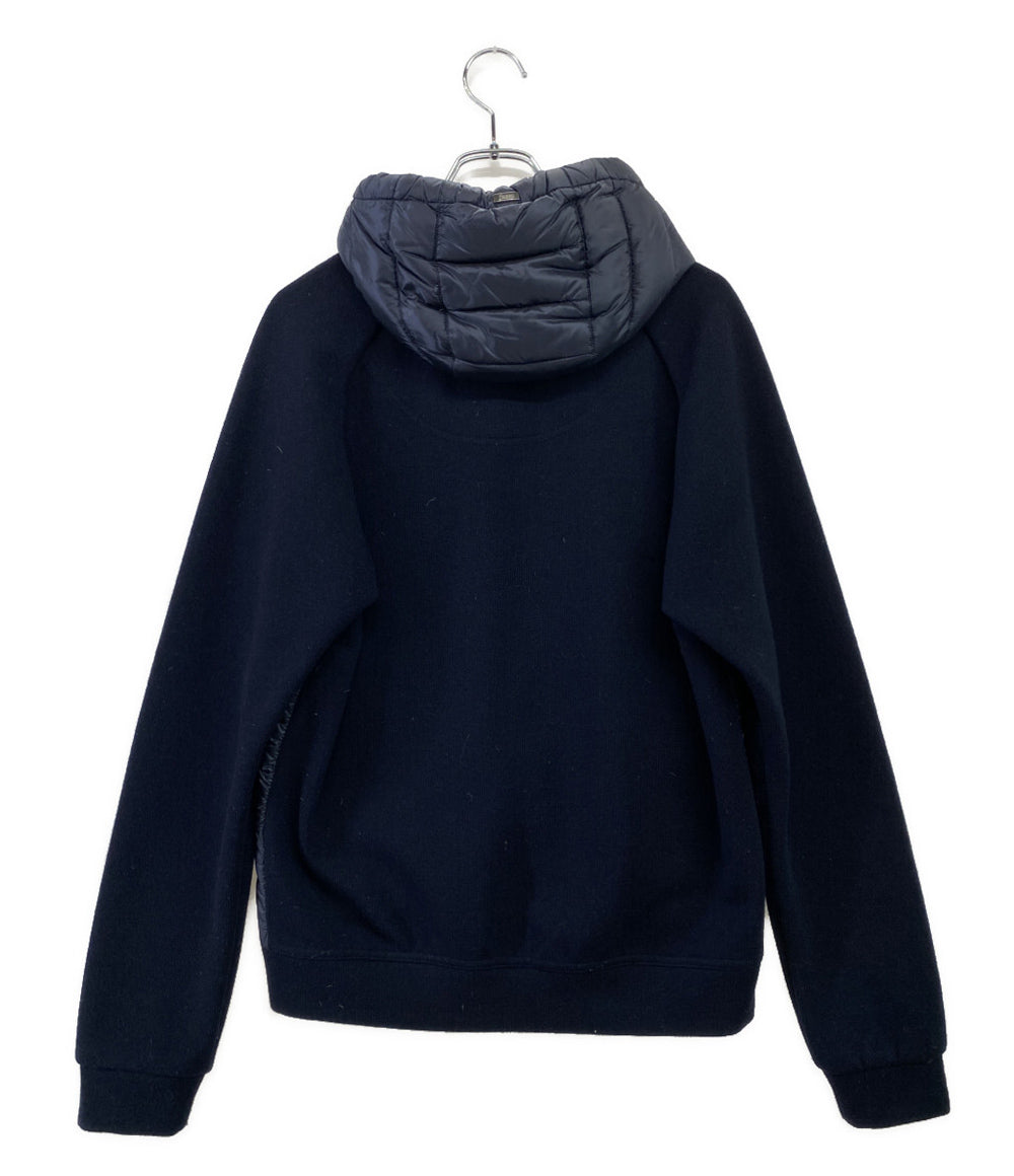 ヘルノ ダウンジャケット パーカー ダウン ニット ネイビー PI054UR メンズ SIZE 50 HERNO