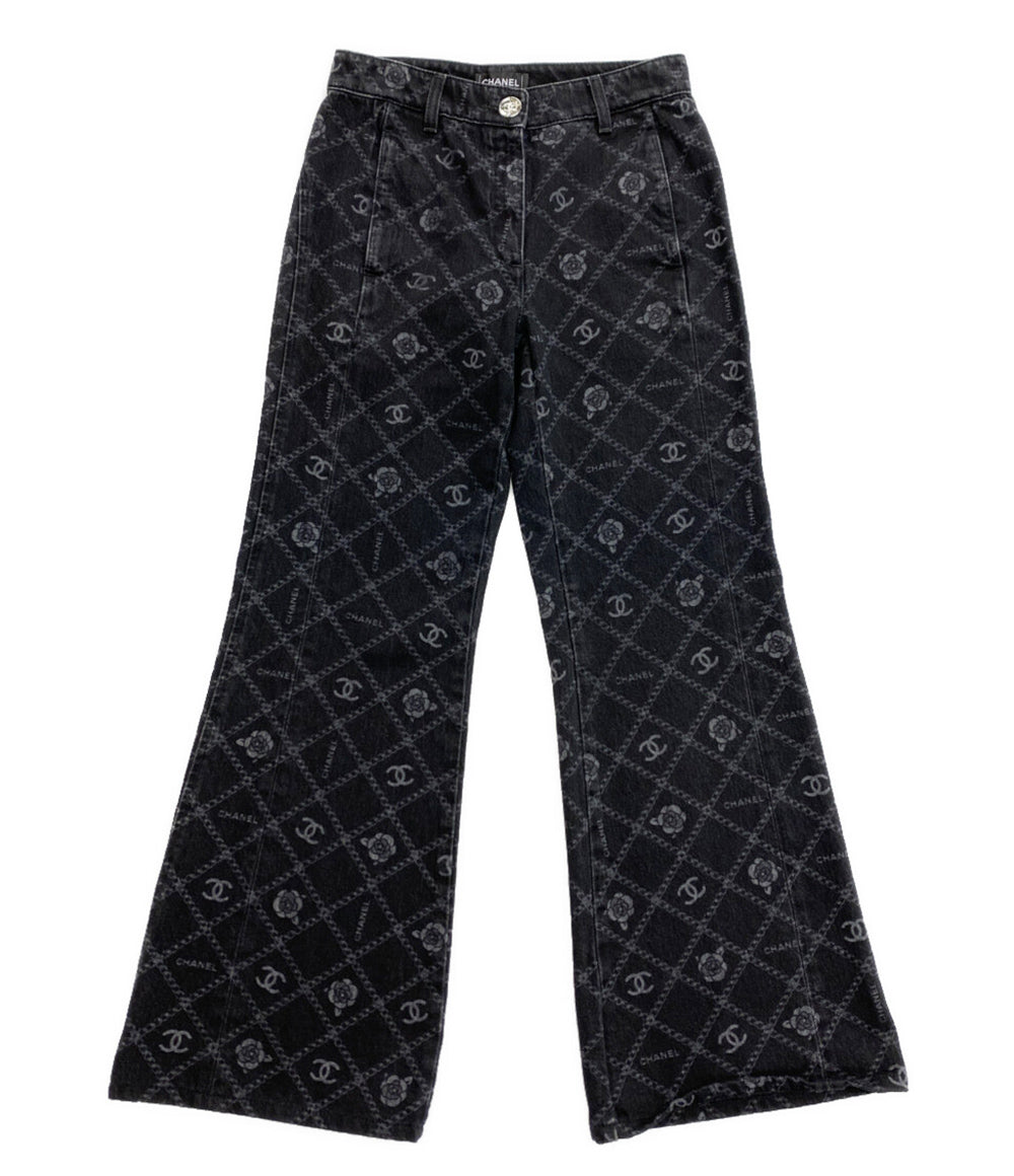 シャネル  デニムパンツ P75250 ココマーク ブラック      レディース SIZE 34  CHANEL