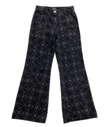 シャネル  デニムパンツ P75250 ココマーク ブラック      レディース SIZE 34  CHANEL