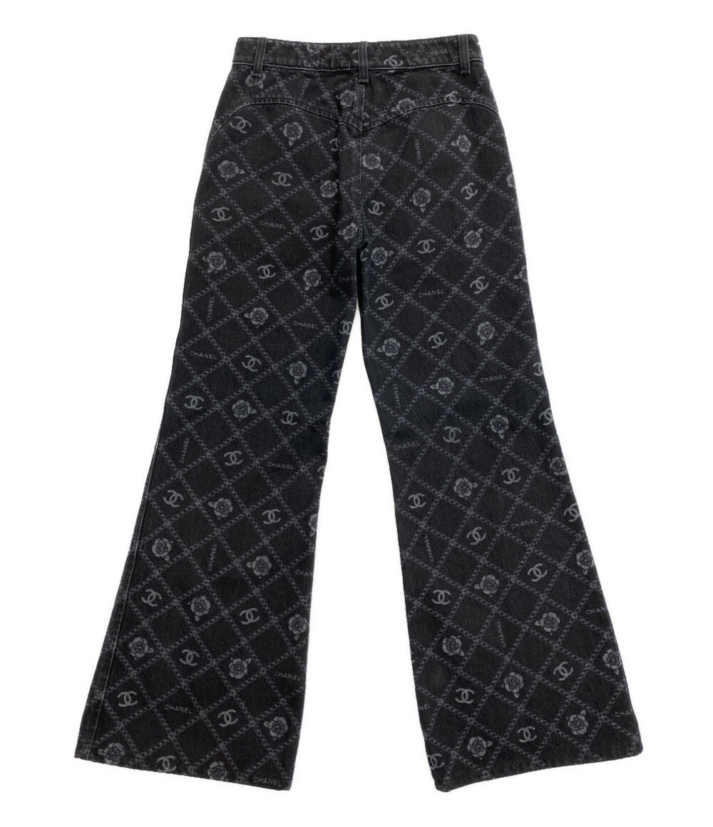 シャネル  デニムパンツ P75250 ココマーク ブラック      レディース SIZE 34  CHANEL