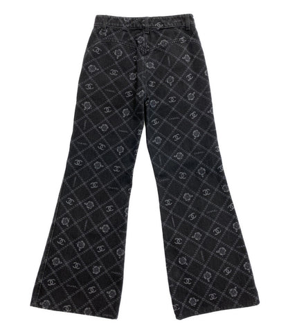 シャネル  デニムパンツ P75250 ココマーク ブラック      レディース SIZE 34  CHANEL