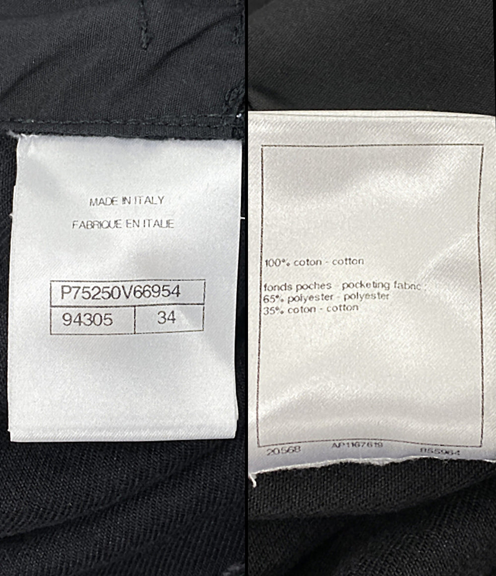 シャネル  デニムパンツ P75250 ココマーク ブラック      レディース SIZE 34  CHANEL