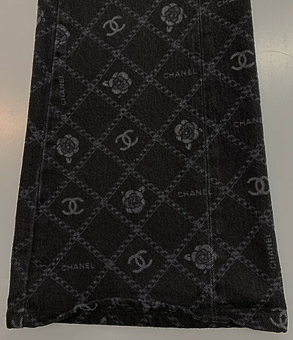 シャネル  デニムパンツ P75250 ココマーク ブラック      レディース SIZE 34  CHANEL
