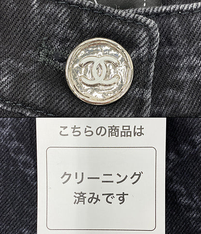 シャネル  デニムパンツ P75250 ココマーク ブラック      レディース SIZE 34  CHANEL