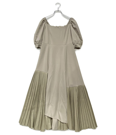 オルグ 半袖ワンピース 2409-ORG サイドプリーツ      レディース SIZE S  ORGUE