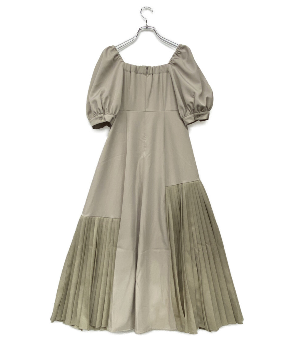 オルグ 半袖ワンピース 2409-ORG サイドプリーツ      レディース SIZE S  ORGUE