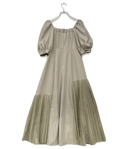 オルグ 半袖ワンピース 2409-ORG サイドプリーツ      レディース SIZE S  ORGUE