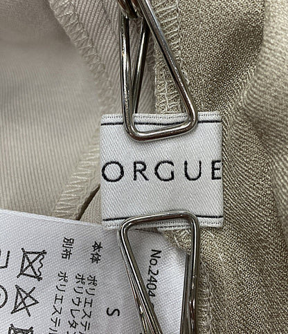 オルグ 半袖ワンピース 2409-ORG サイドプリーツ      レディース SIZE S  ORGUE