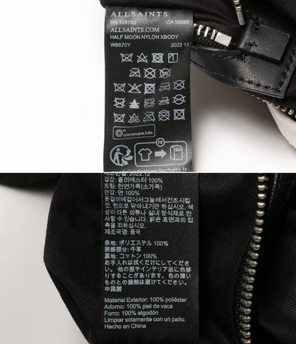 オールセインツ ショルダーバッグ HALF MOON NYLON     WB570Y レディース   ALLSAINTS