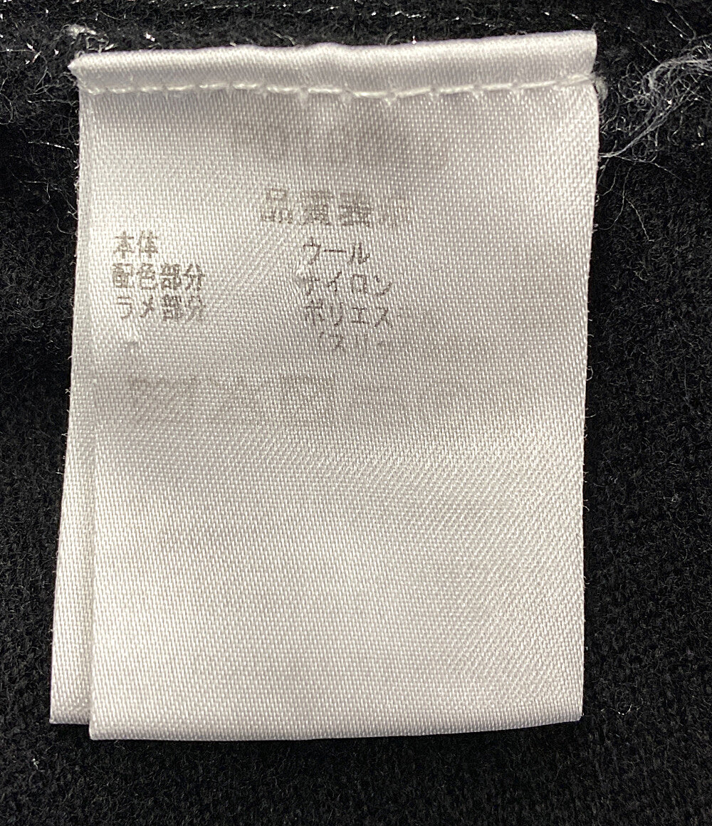 studio picone roma スタジオ ピッコーネ 長袖ニットワンピース P018019 ブラック レディース SIZE 40