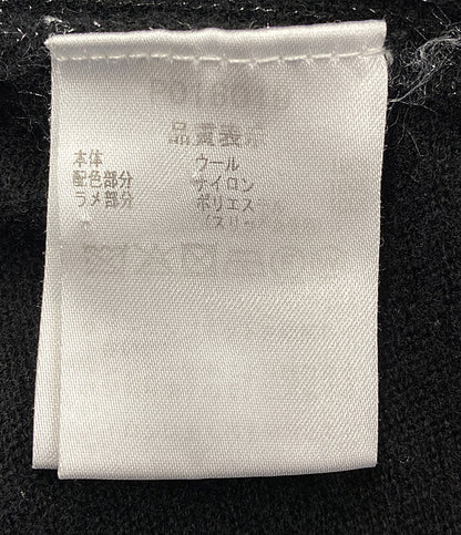 studio picone roma スタジオ ピッコーネ 長袖ニットワンピース P018019 ブラック レディース SIZE 40