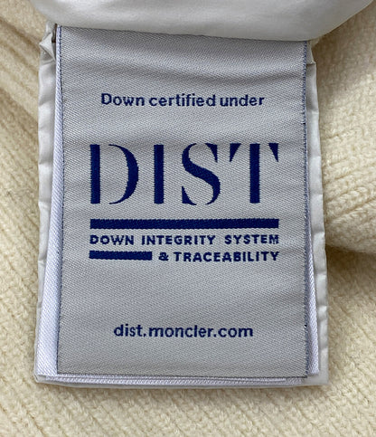 モンクレール ダウンジャケット ホワイト 切替 フード メンズ SIZE M MONCLER