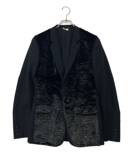 COMME des GARCONS HOMME テーラードジャケット ブラック PD-J045 メンズ SIZE XS コムデギャルソンオム