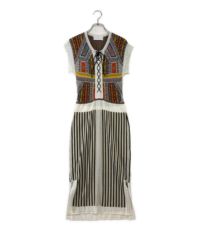 マメクロゴウチ ニットワンピース ノースリーブ レディース SIZE 1 Mame Kurogouchi