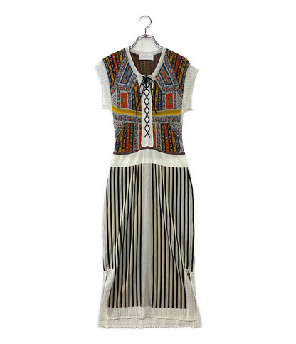 マメクロゴウチ ニットワンピース ノースリーブ レディース SIZE 1 Mame Kurogouchi