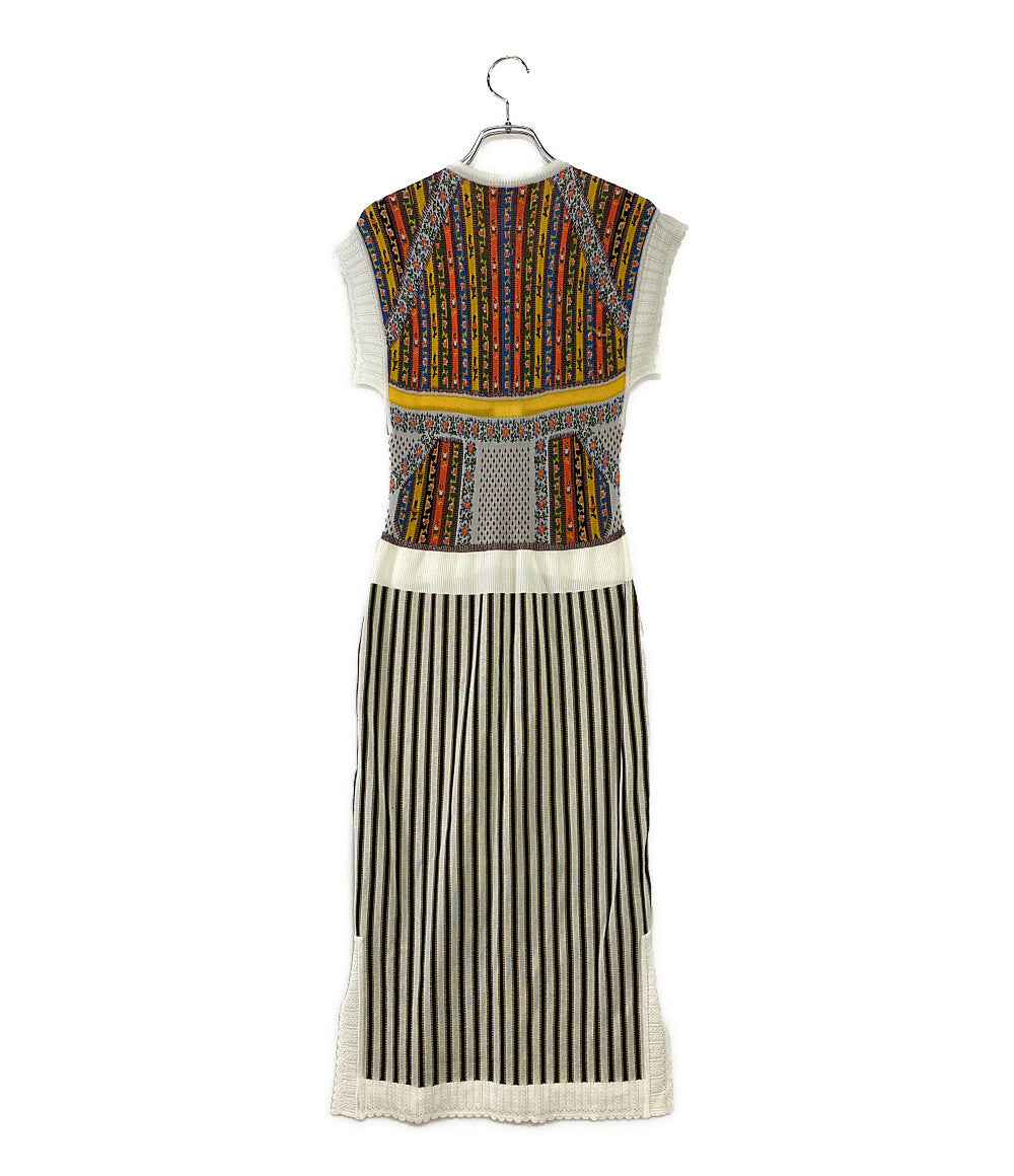 マメクロゴウチ ニットワンピース ノースリーブ レディース SIZE 1 Mame Kurogouchi