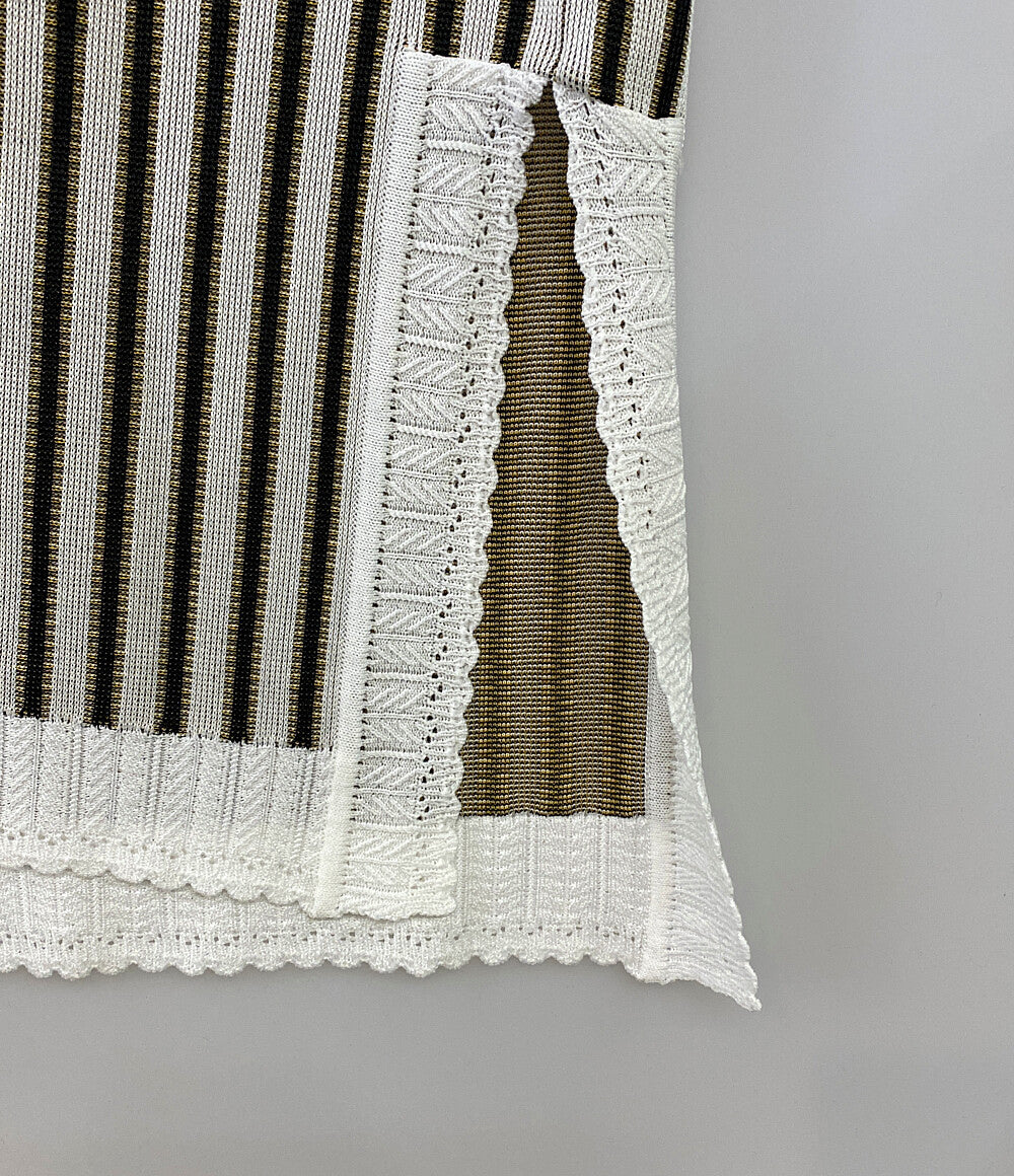 マメクロゴウチ ニットワンピース ノースリーブ レディース SIZE 1 Mame Kurogouchi