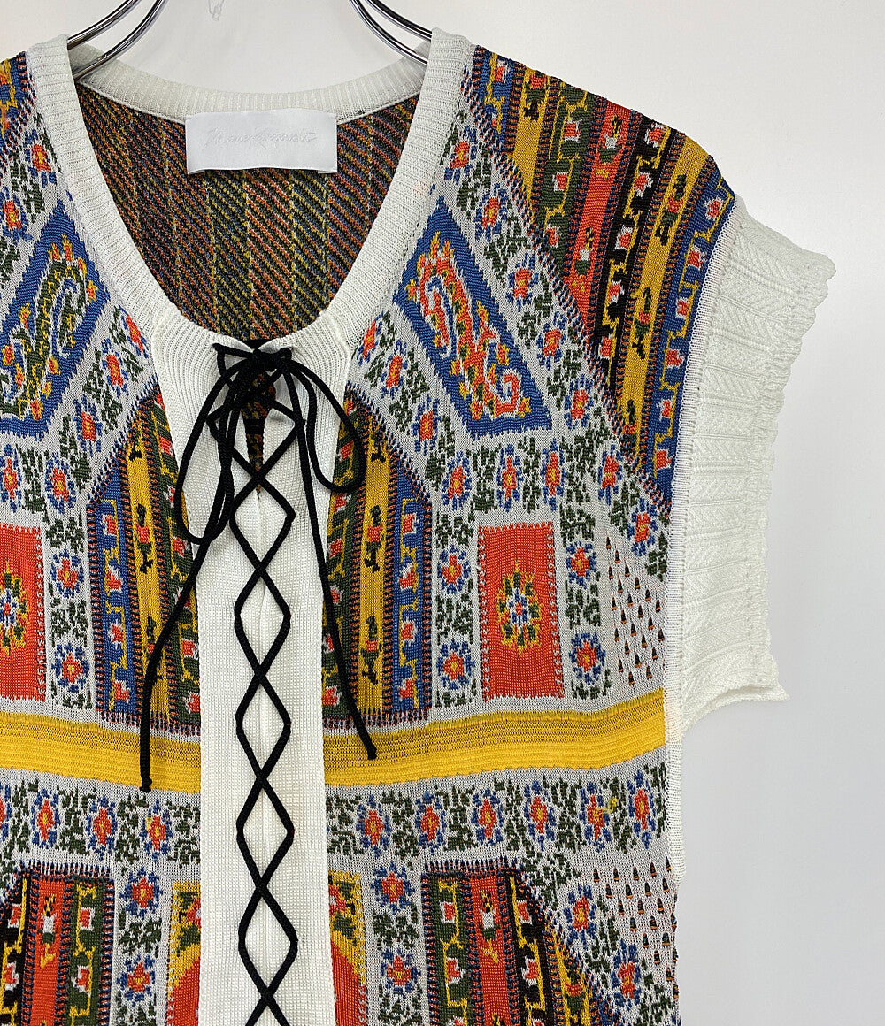 マメクロゴウチ ニットワンピース ノースリーブ レディース SIZE 1 Mame Kurogouchi