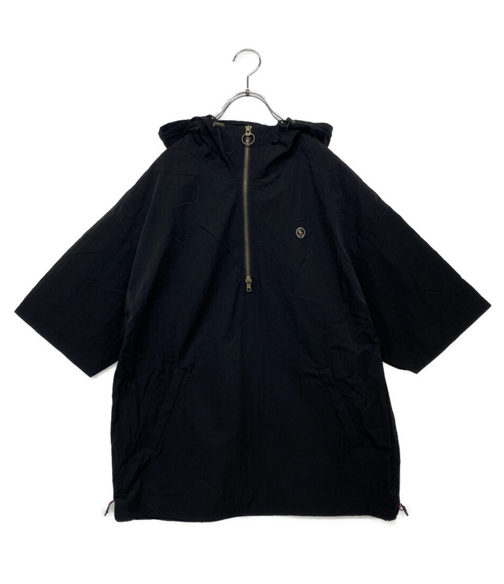 美品 シャルボン リモンタ 半袖パーカー ハーフジップ ナイロン 23CB004U レディース SIZE S Charbon LIMONTA