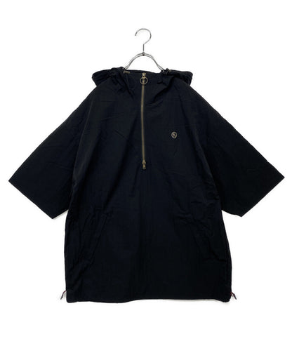 美品 シャルボン リモンタ 半袖パーカー ハーフジップ ナイロン 23CB004U レディース SIZE S Charbon LIMONTA