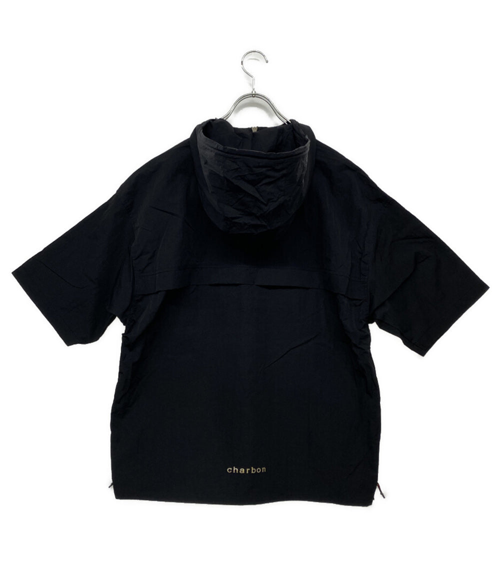 美品 シャルボン リモンタ 半袖パーカー ハーフジップ ナイロン 23CB004U レディース SIZE S Charbon LIMONTA