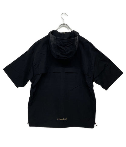 美品 シャルボン リモンタ 半袖パーカー ハーフジップ ナイロン 23CB004U レディース SIZE S Charbon LIMONTA