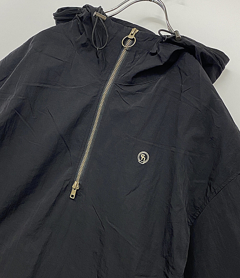 美品 シャルボン リモンタ 半袖パーカー ハーフジップ ナイロン 23CB004U レディース SIZE S Charbon LIMONTA