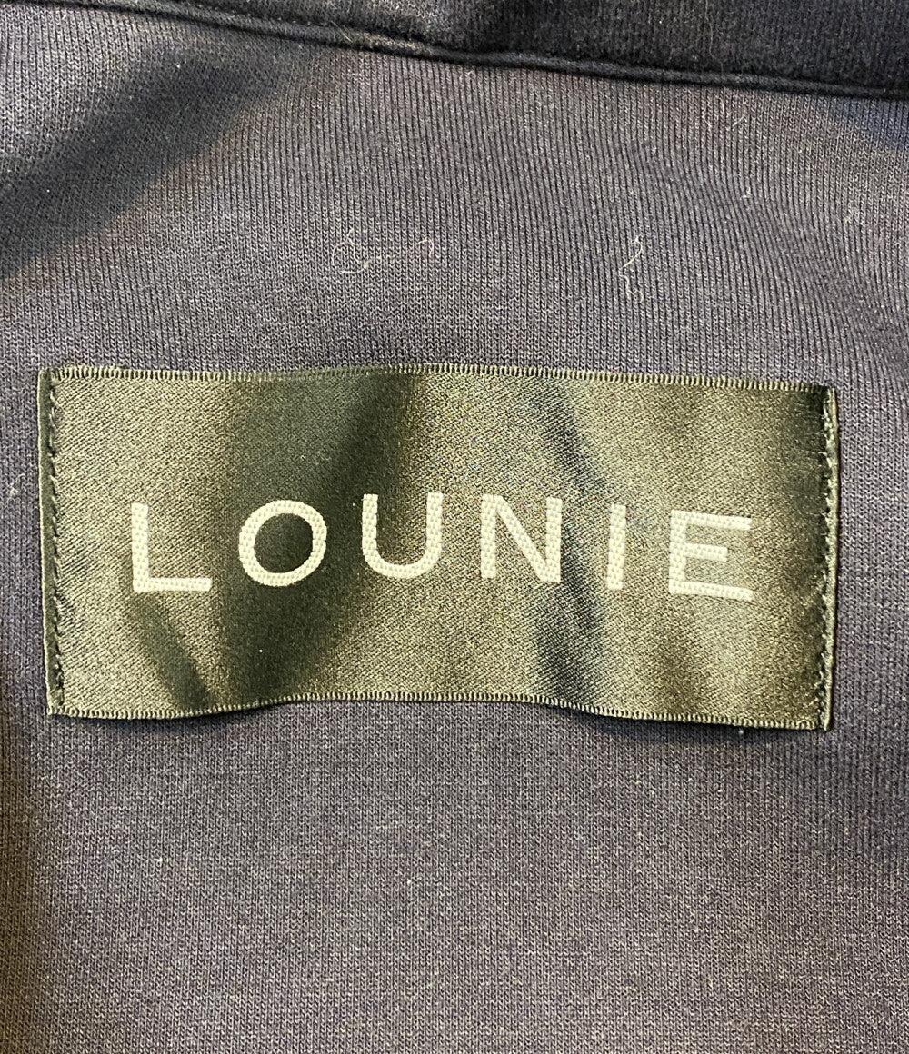 LOUNIE ジャケット ネイビー フーディー 13122313A レディース SIZE 38 ルーニィ