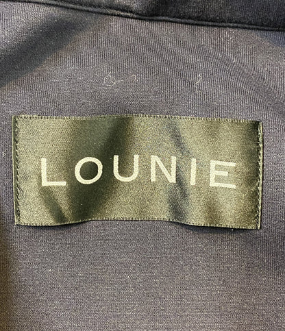 LOUNIE ジャケット ネイビー フーディー 13122313A レディース SIZE 38 ルーニィ