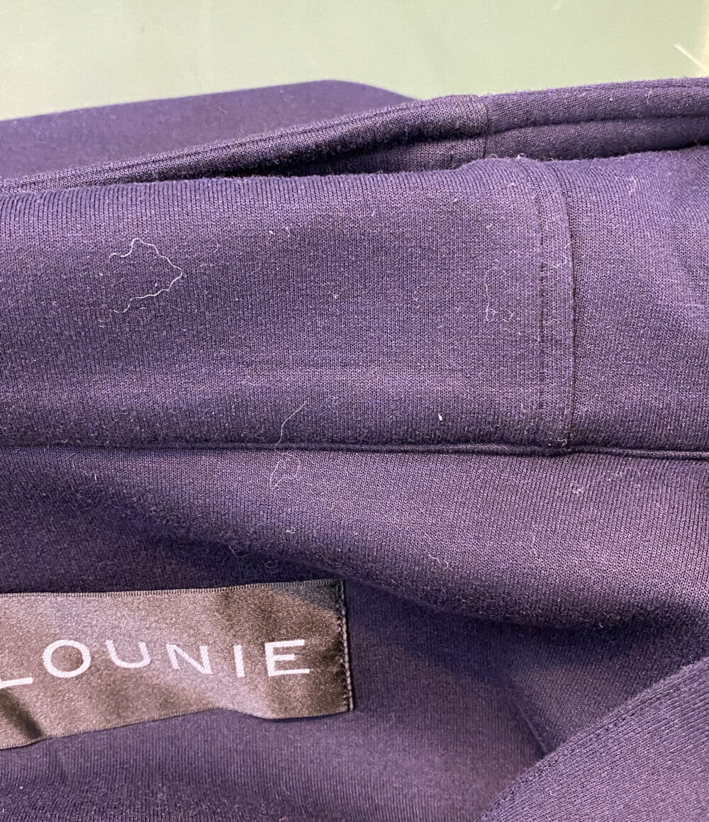 LOUNIE ジャケット ネイビー フーディー 13122313A レディース SIZE 38 ルーニィ