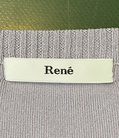 ルネ カーディガン リボン ラベンダー 6732280 レディース SIZE 38 Rene