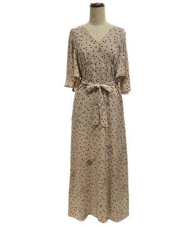 グレースコンチネンタル 半袖ワンピース 2943 5045-0 星座 ピンクベージュ レディース SIZE 36 GRACE CONTINENTAL