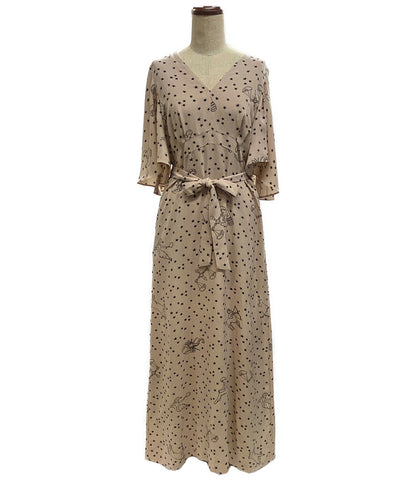 グレースコンチネンタル 半袖ワンピース 2943 5045-0 星座 ピンクベージュ レディース SIZE 36 GRACE CONTINENTAL