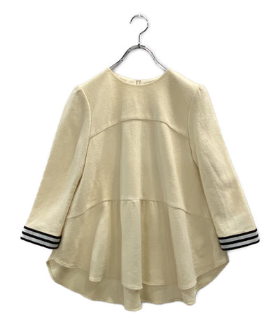 ボーダーズ アット バルコニー カットソー ホワイト レディース SIZE 38 BORDERS at BALCONY
