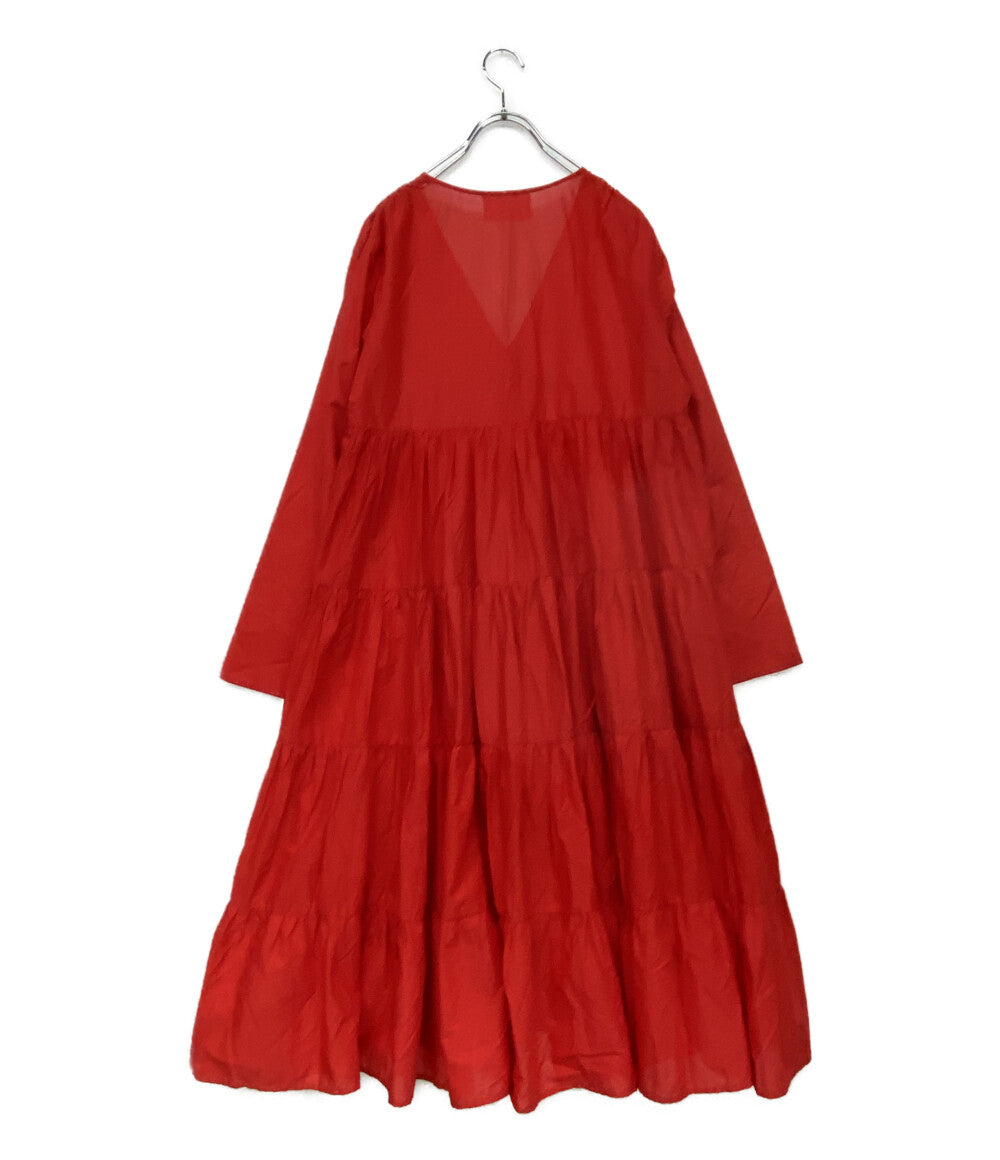 Marlette マーレット ティアードワンピース レッド 3810300080 レディース SIZE XS