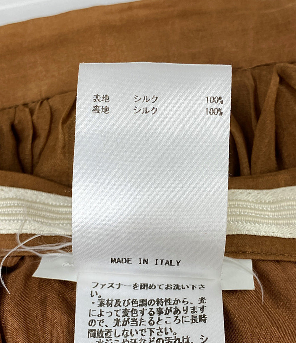 ロシャス シフォンスカート ブラウン レディース SIZE 40 Rochas