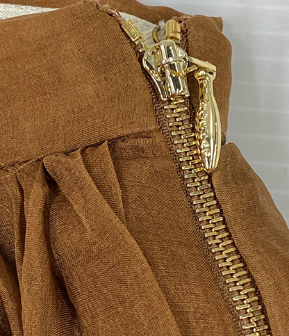 ロシャス シフォンスカート ブラウン レディース SIZE 40 Rochas