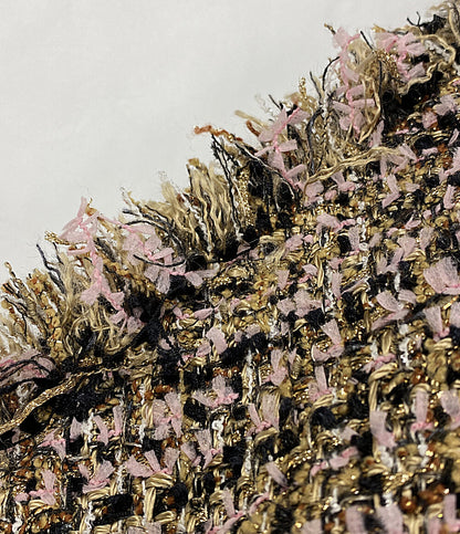 DEPAREILLE デパリエ ノーカラージャケット ツイード レディース SIZE 38