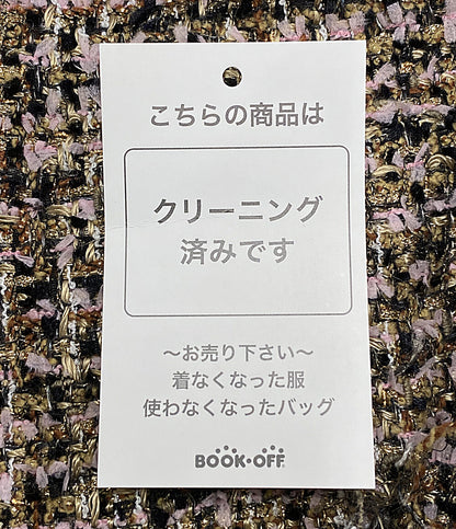 DEPAREILLE デパリエ ノーカラージャケット ツイード レディース SIZE 38