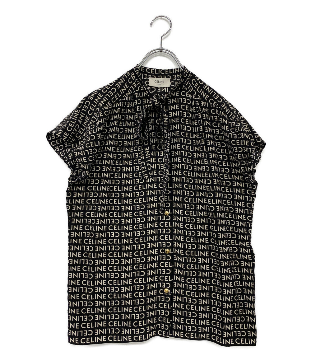 セリーヌ  シルクブラウス フレンチスリーブ 2B598983Q      レディース SIZE 36  CELINE