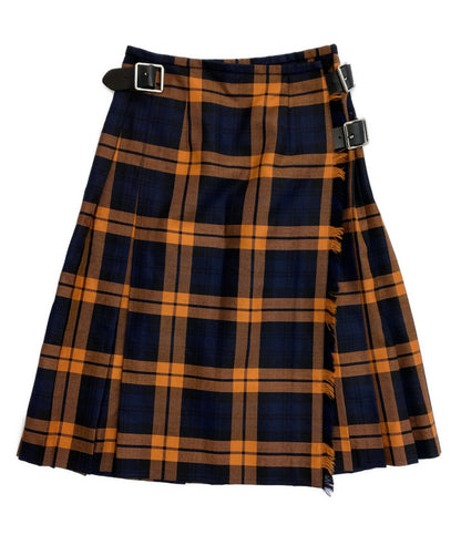オニールオブダブリン スカート チェック ネイビーオレンジ レディース SIZE 8 ONEIL OF DUBLIN