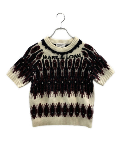 MARK&LONA 半袖ニット MLW-2C-AB10 レディース SIZE 38 マークアンドロナ