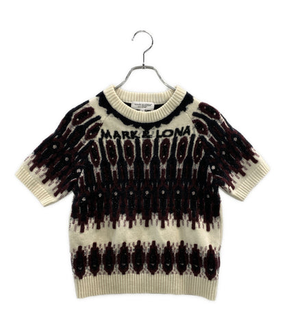 MARK&LONA 半袖ニット MLW-2C-AB10 レディース SIZE 38 マークアンドロナ