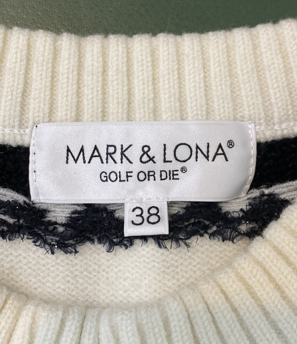 MARK&LONA 半袖ニット MLW-2C-AB10 レディース SIZE 38 マークアンドロナ